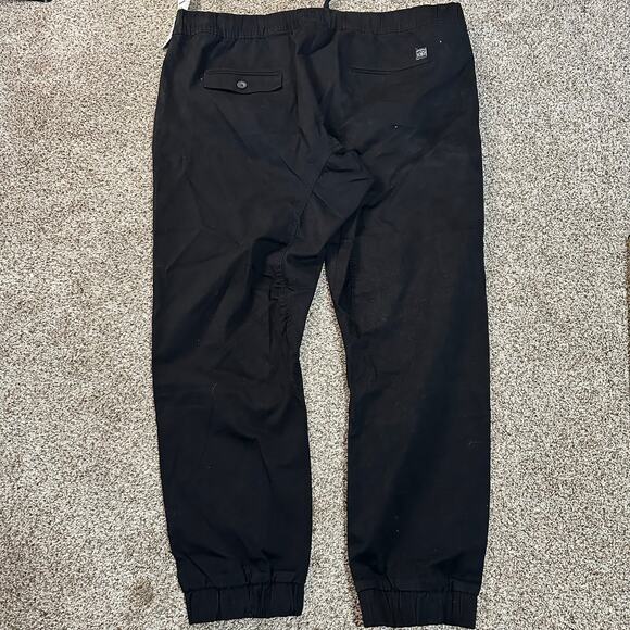 SOUTHPOLE Men's Stretch Twill Casual Jogger Pants Size 5XB In Black - Picture 4 of 12